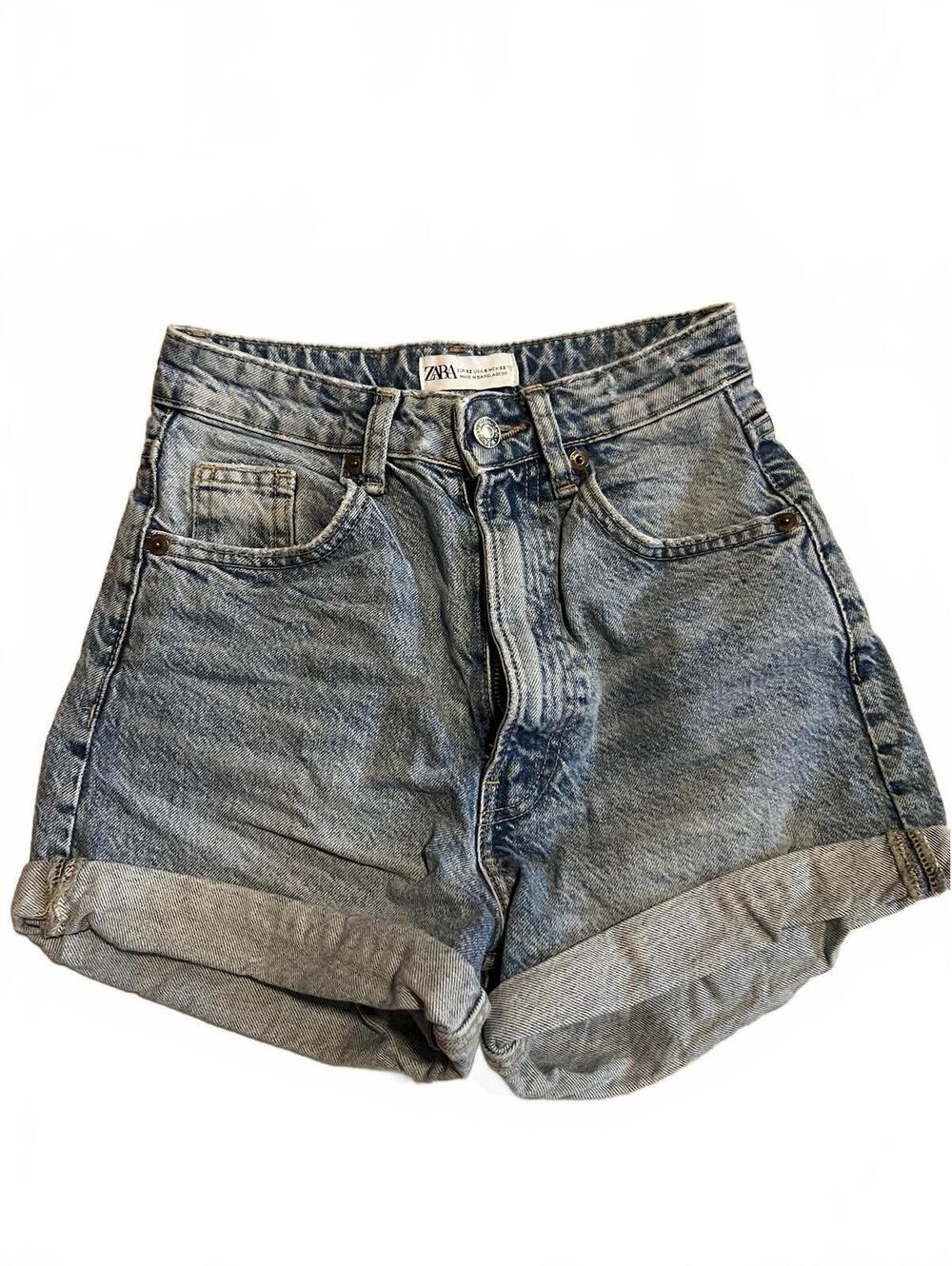 Zara denim cutoff shorts